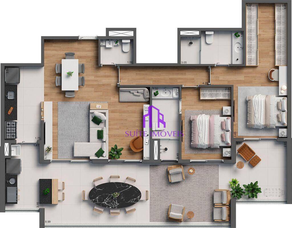 Apartamento à venda com 3 quartos, 117m² - Foto 38