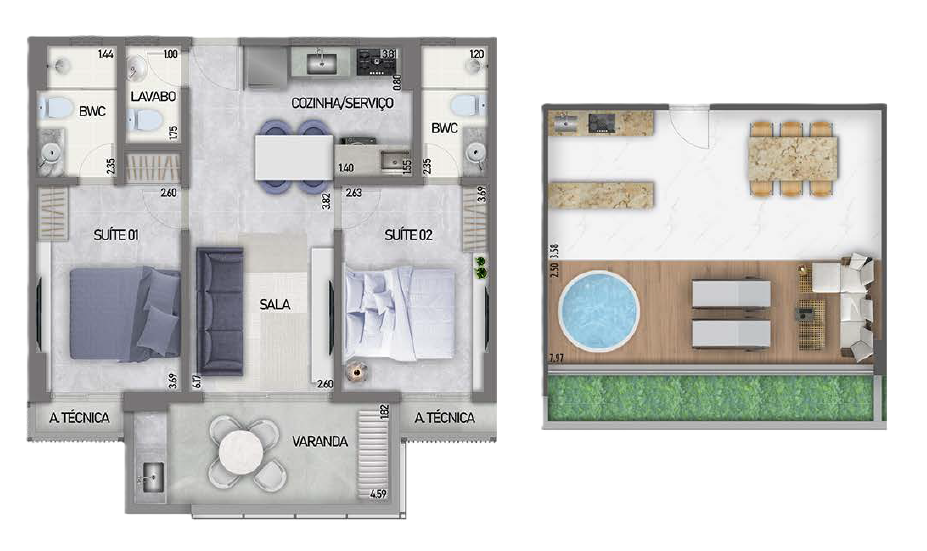 Apartamento à venda com 2 quartos, 13687m² - Foto 26