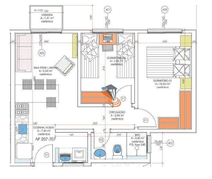 Apartamento à venda com 2 quartos, 48m² - Foto 20