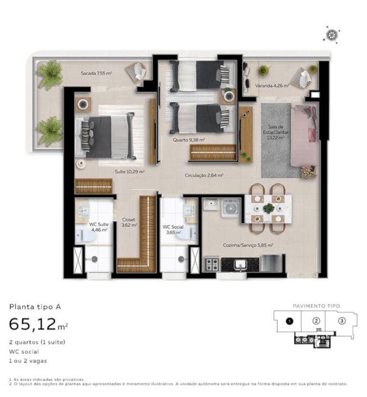 Apartamento à venda com 2 quartos, 58m² - Foto 25