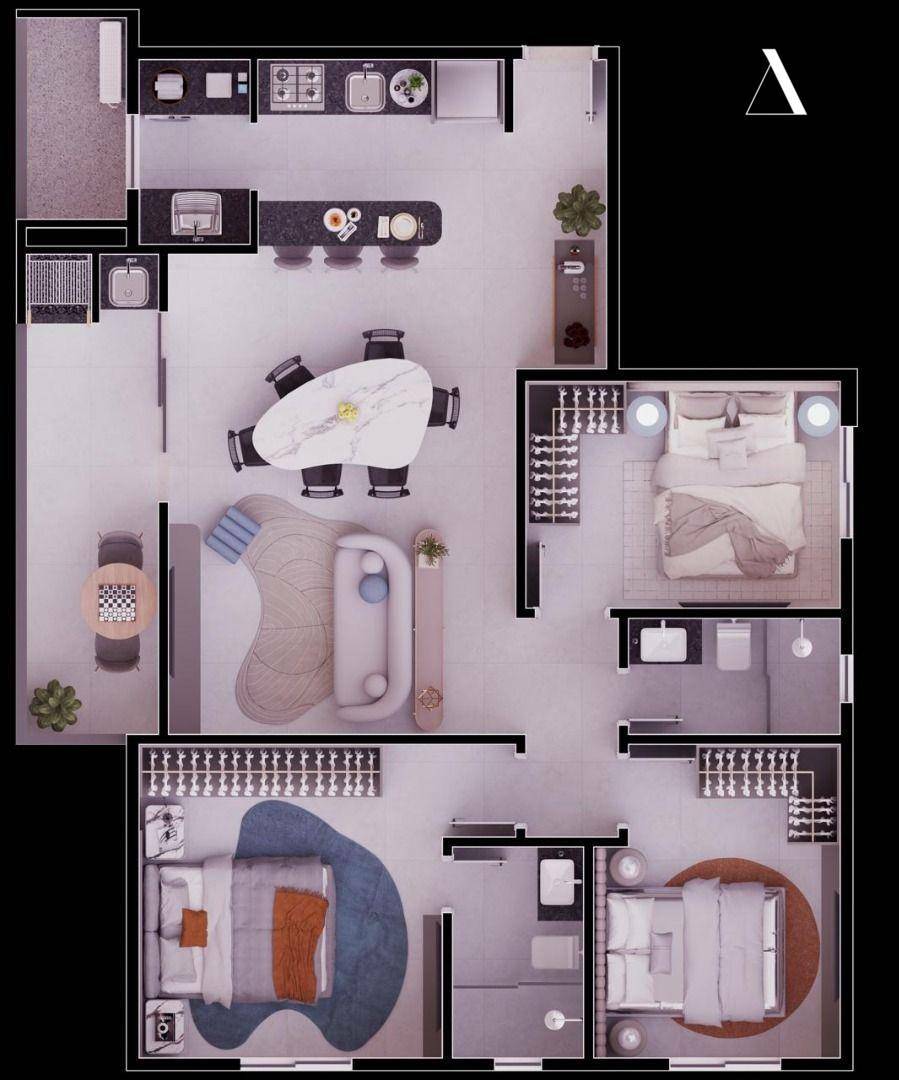 Apartamento, 3 quartos, 72 m² - Foto 2