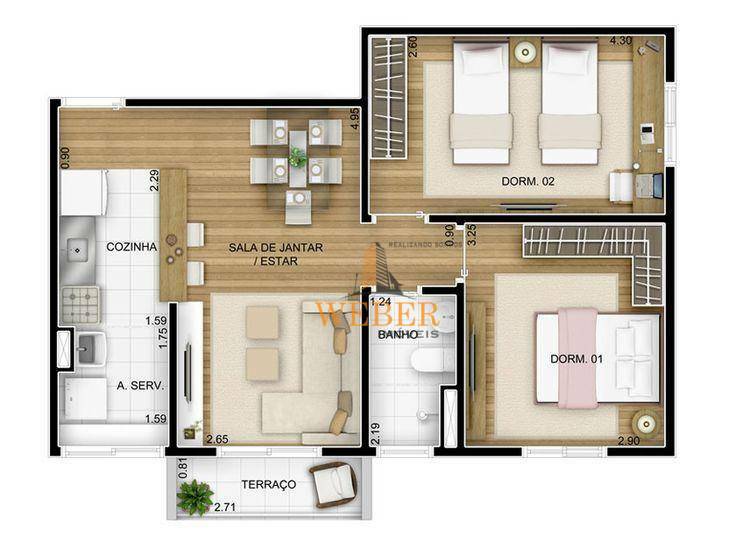 Apartamento à venda com 2 quartos, 55m² - Foto 24