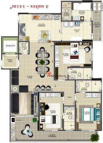 Apartamento à venda com 3 quartos, 140m² - Foto 21