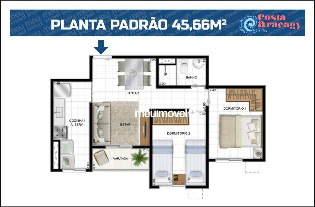 Apartamento à venda com 2 quartos, 45m² - Foto 25