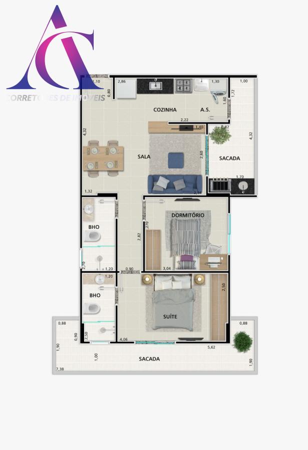 Apartamento à venda com 1 quarto, 40m² - Foto 11