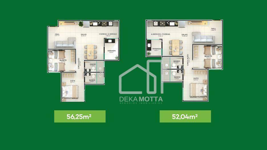 Apartamento à venda com 2 quartos, 52m² - Foto 7