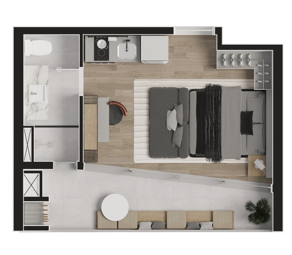 Apartamento à venda com 1 quarto, 33m² - Foto 17