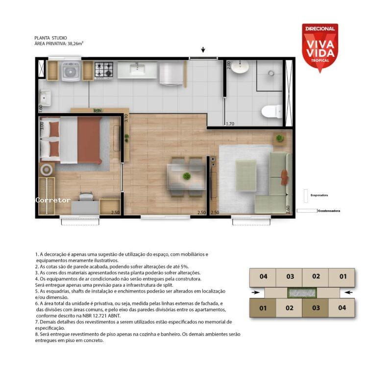 Apartamento à venda com 2 quartos, 38m² - Foto 18