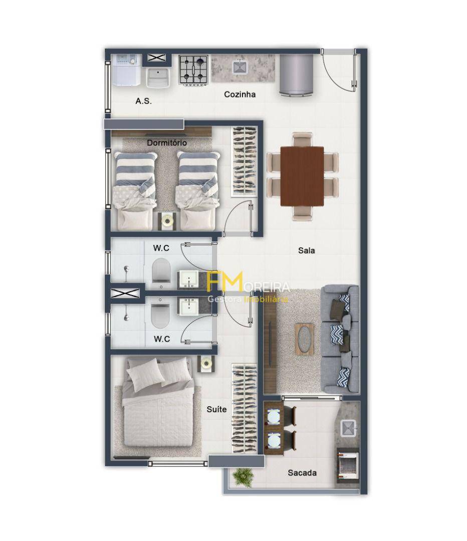 Apartamento à venda com 2 quartos, 60m² - Foto 15