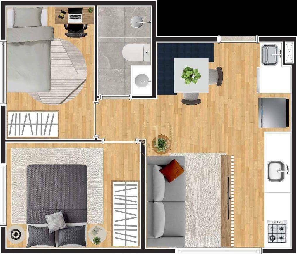 Apartamento à venda com 3 quartos, 48m² - Foto 35