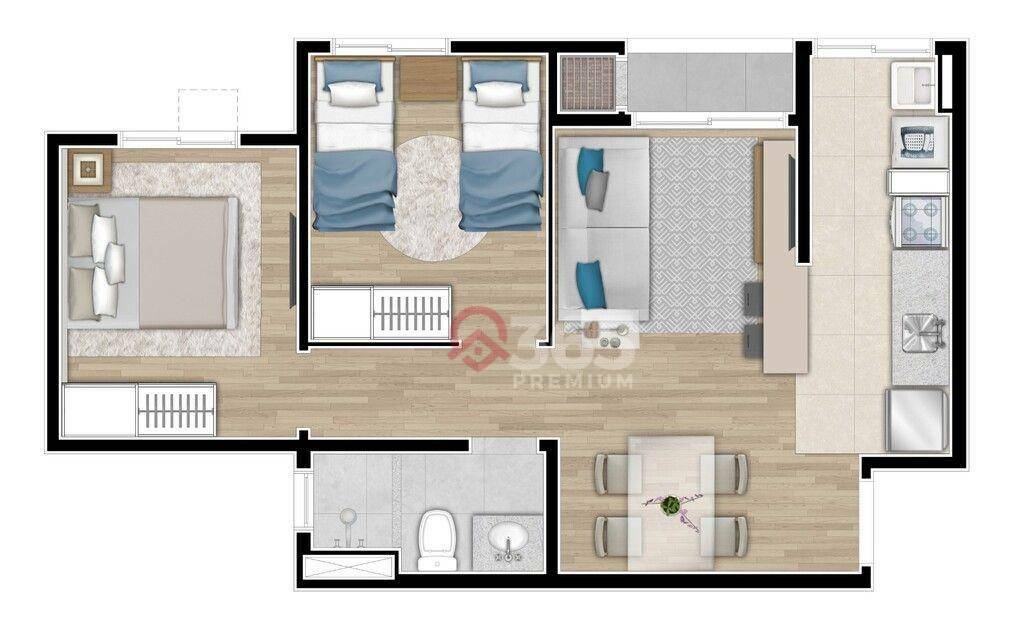 Apartamento à venda com 2 quartos, 44m² - Foto 29