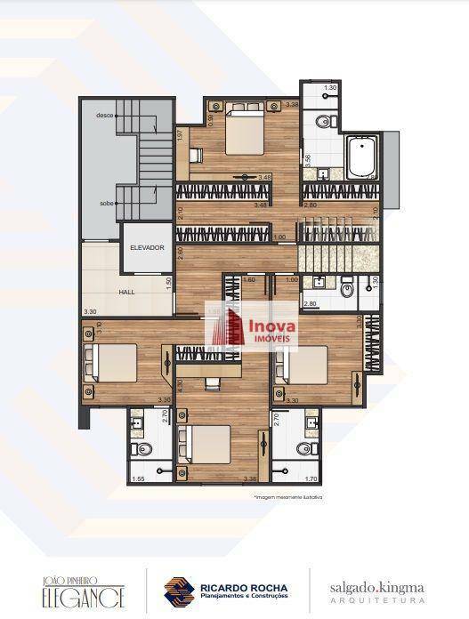 Cobertura à venda com 4 quartos, 208m² - Foto 2