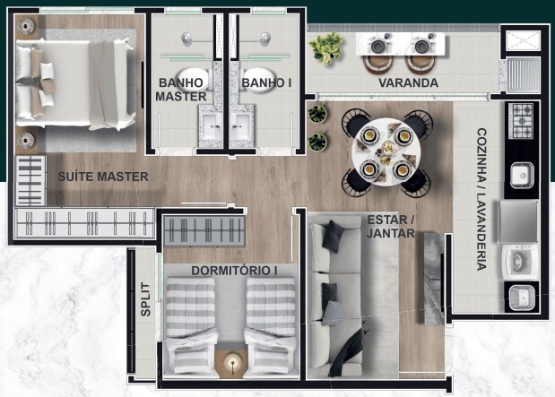 Apartamento à venda com 2 quartos, 48m² - Foto 22