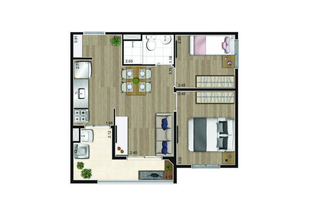 Apartamento à venda com 2 quartos, 37m² - Foto 36