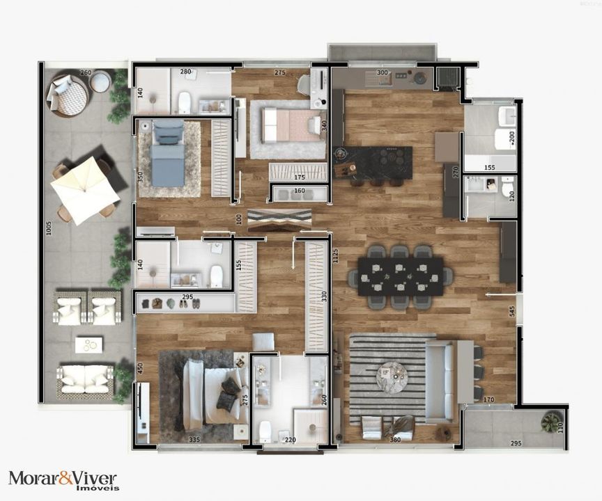 Apartamento à venda com 3 quartos, 185m² - Foto 44