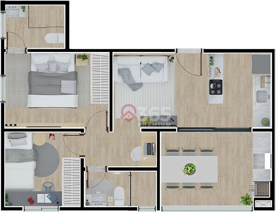 Apartamento à venda com 2 quartos, 55m² - Foto 37