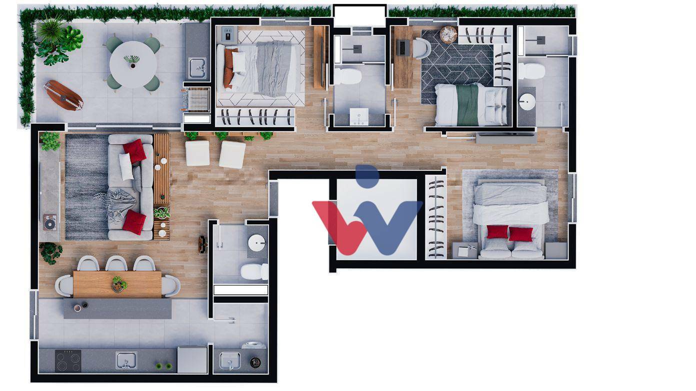 Apartamento à venda com 3 quartos, 8540m² - Foto 17