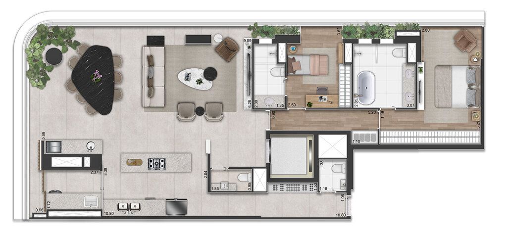 Apartamento à venda com 4 quartos, 193m² - Foto 45