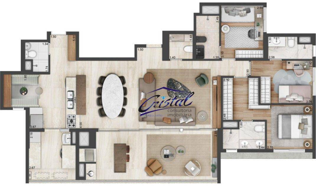 Apartamento à venda com 3 quartos, 147m² - Foto 72