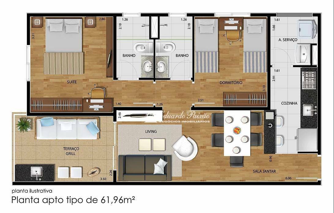 Apartamento à venda com 2 quartos, 65m² - Foto 20