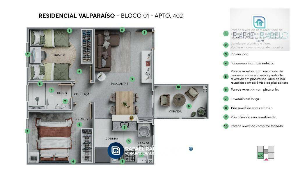 Apartamento à venda com 2 quartos, 38m² - Foto 9