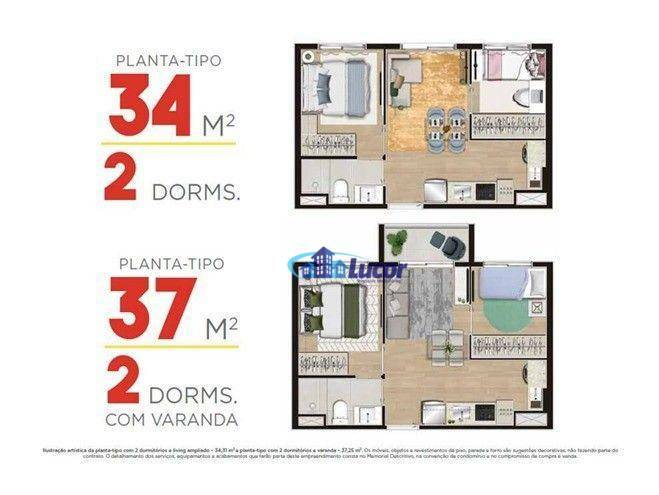 Apartamento à venda com 2 quartos, 34m² - Foto 14