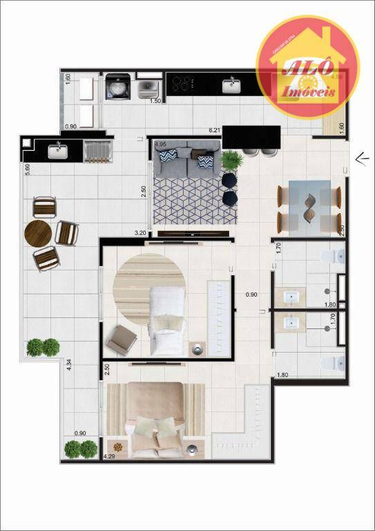 Apartamento à venda com 2 quartos, 77m² - Foto 16