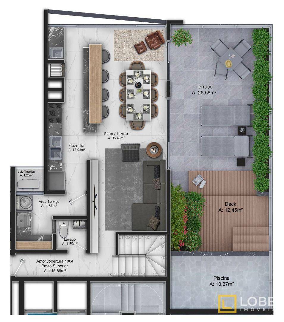 Cobertura à venda com 4 quartos, 231m² - Foto 5