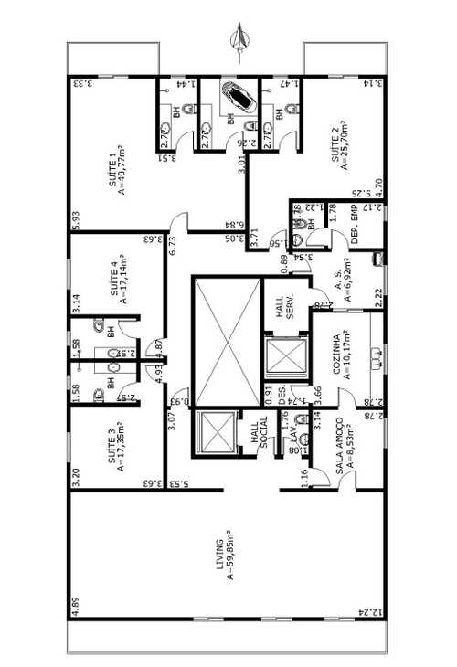 Apartamento à venda com 4 quartos, 492m² - Foto 2