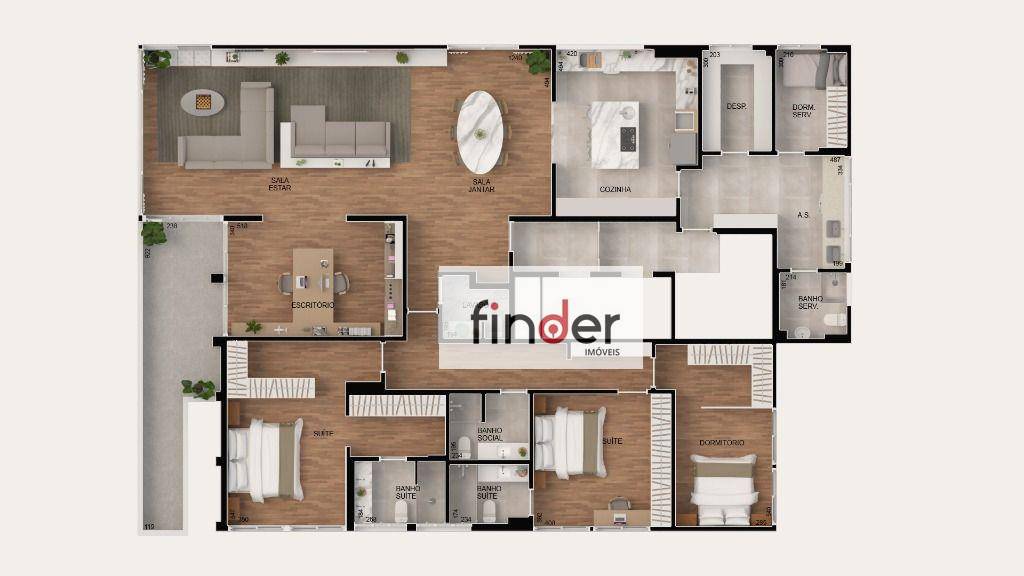 Apartamento à venda com 3 quartos, 270m² - Foto 30