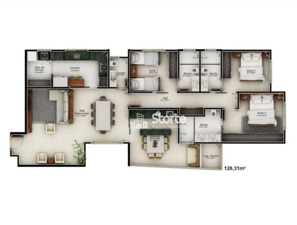 Cobertura à venda com 4 quartos, 194m² - Foto 6