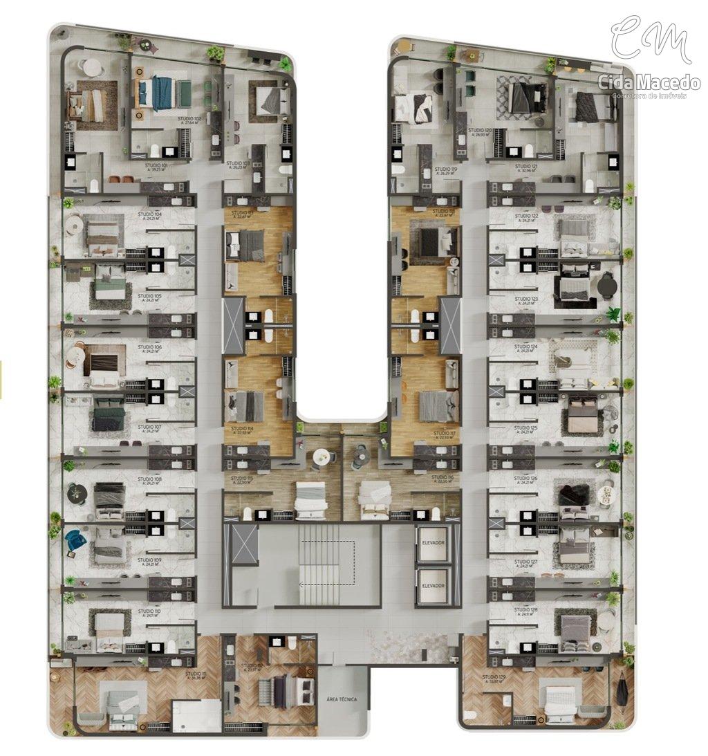 Apartamento à venda com 1 quarto, 47m² - Foto 21