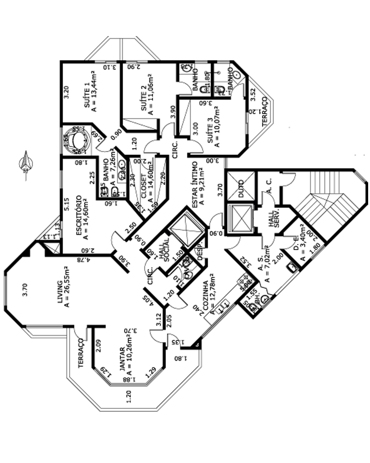 Apartamento à venda com 4 quartos, 198m² - Foto 6