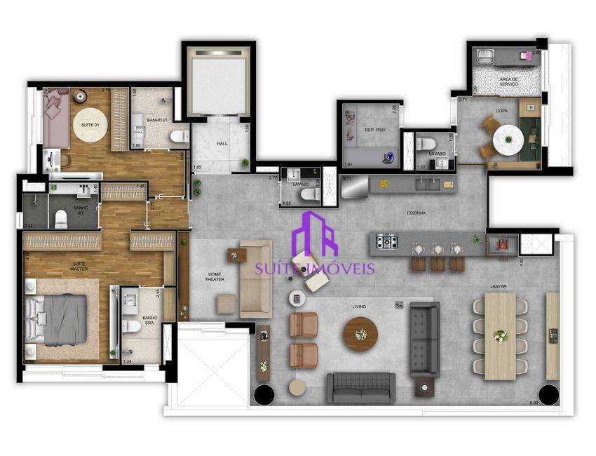 Cobertura à venda com 3 quartos, 324m² - Foto 4