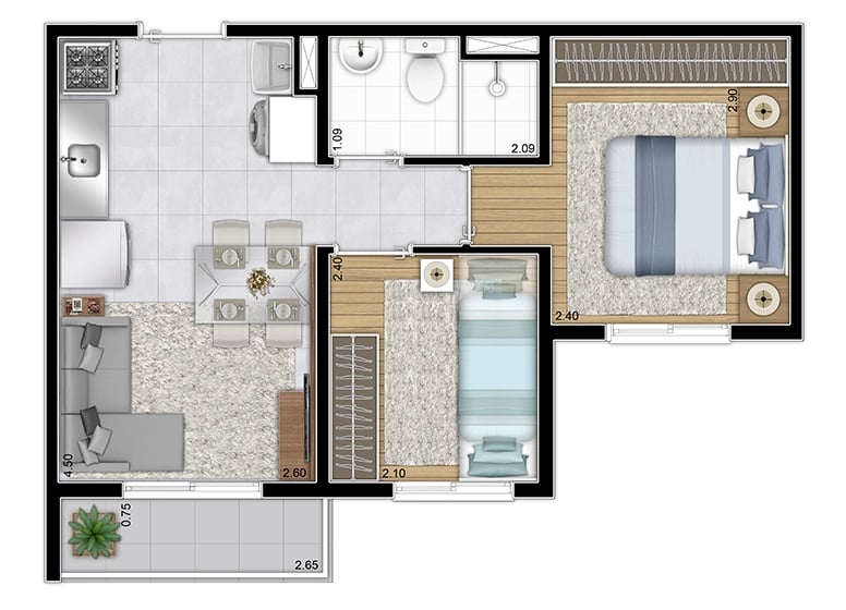 Apartamento à venda com 2 quartos, 3527m² - Foto 14