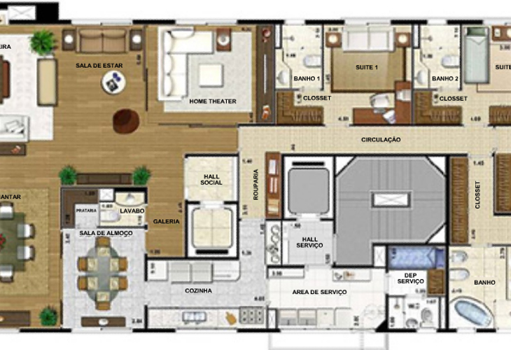 Apartamento à venda com 4 quartos, 441m² - Foto 6