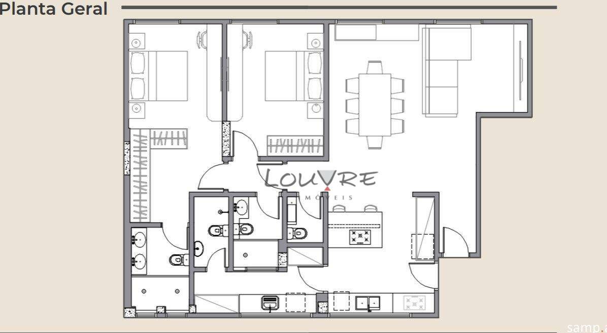 Apartamento à venda com 2 quartos, 118m² - Foto 4