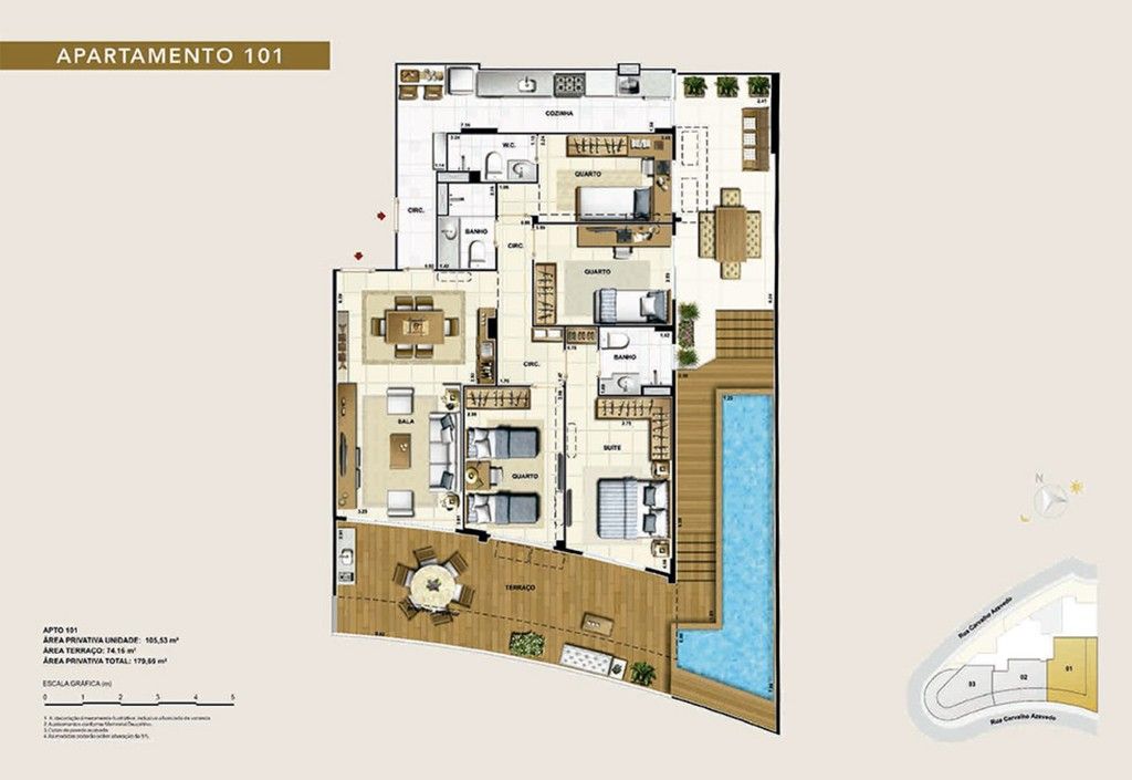 Apartamento à venda com 3 quartos, 179m² - Foto 20