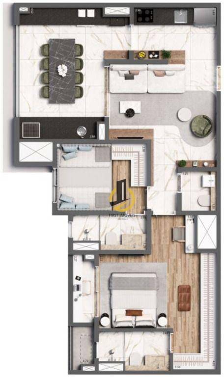 Apartamento à venda com 2 quartos, 75m² - Foto 73