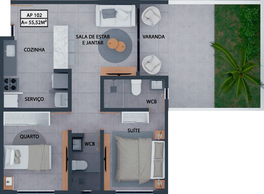 Apartamento à venda com 2 quartos, 72m² - Foto 21