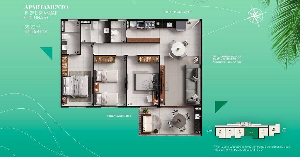 Apartamento à venda com 3 quartos, 89m² - Foto 31