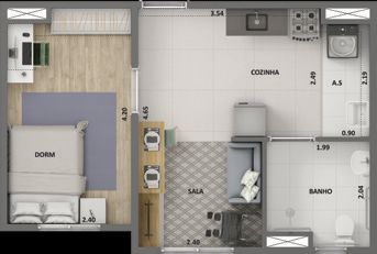 Apartamento à venda com 2 quartos, 46m² - Foto 23