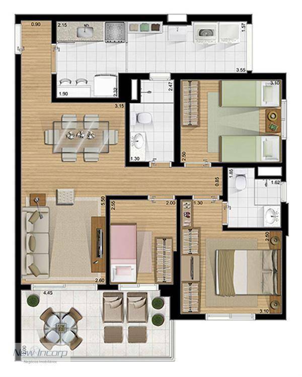 Apartamento à venda com 3 quartos, 105m² - Foto 101