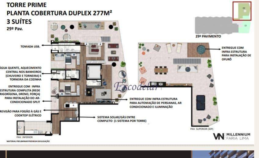 Cobertura à venda com 3 quartos, 281m² - Foto 2