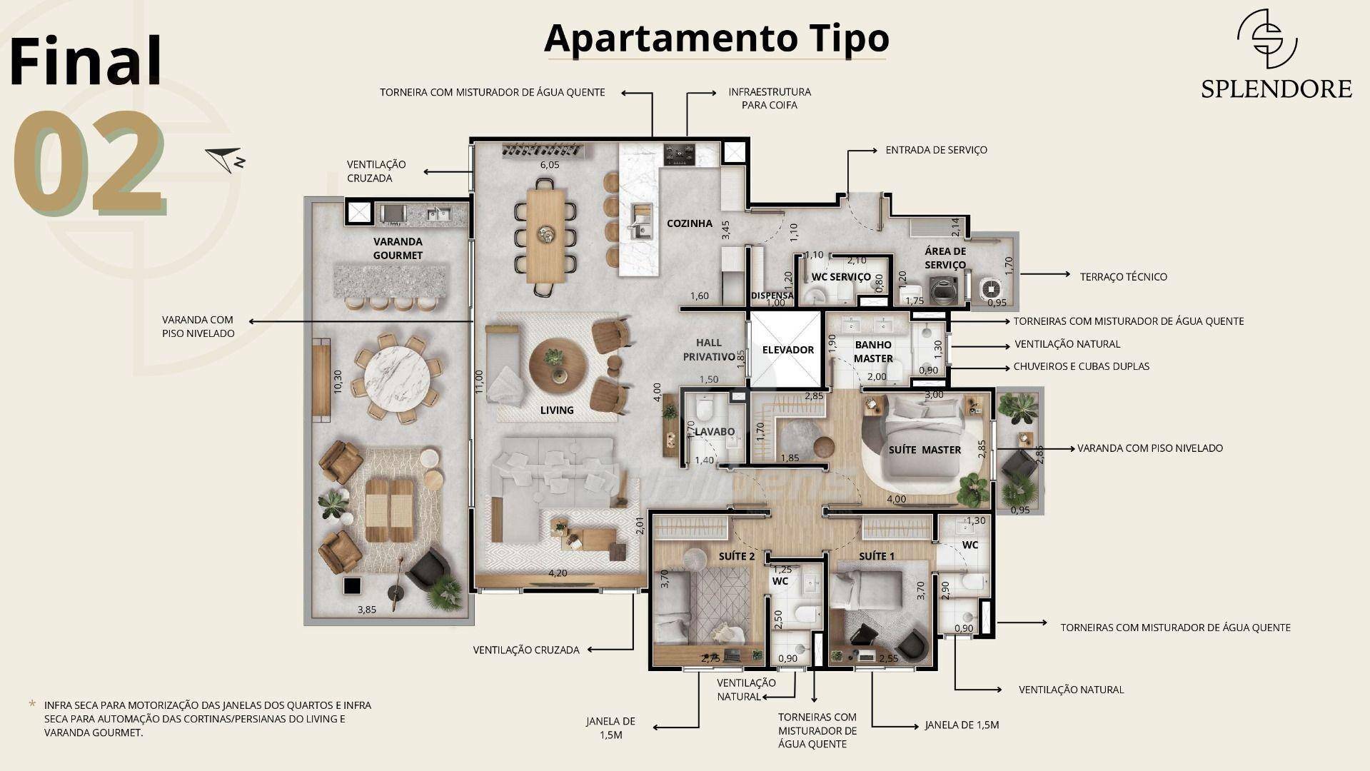 Apartamento à venda com 3 quartos, 195m² - Foto 22