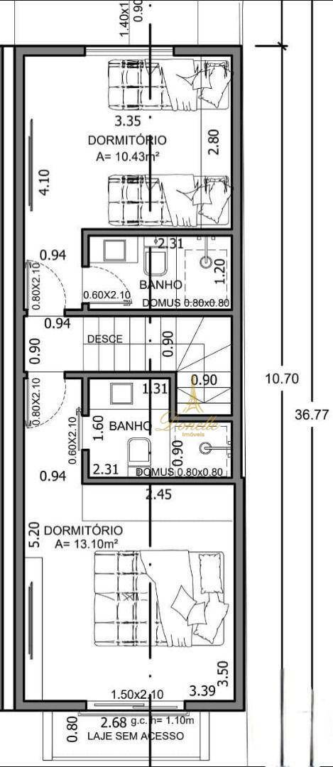 Sobrado à venda com 2 quartos, 76m² - Foto 11