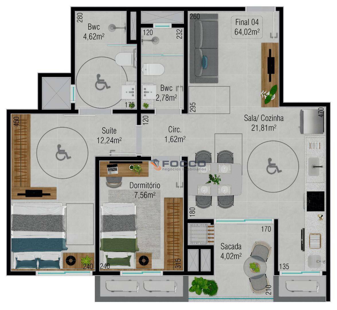 Apartamento à venda com 2 quartos, 61m² - Foto 35