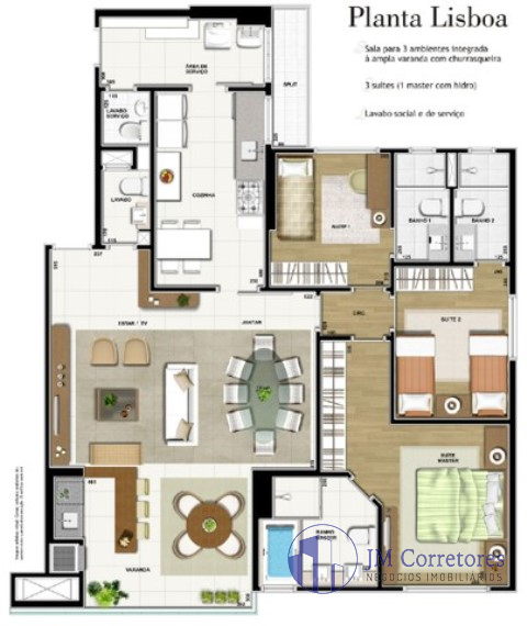 Apartamento à venda com 3 quartos, 132m² - Foto 33