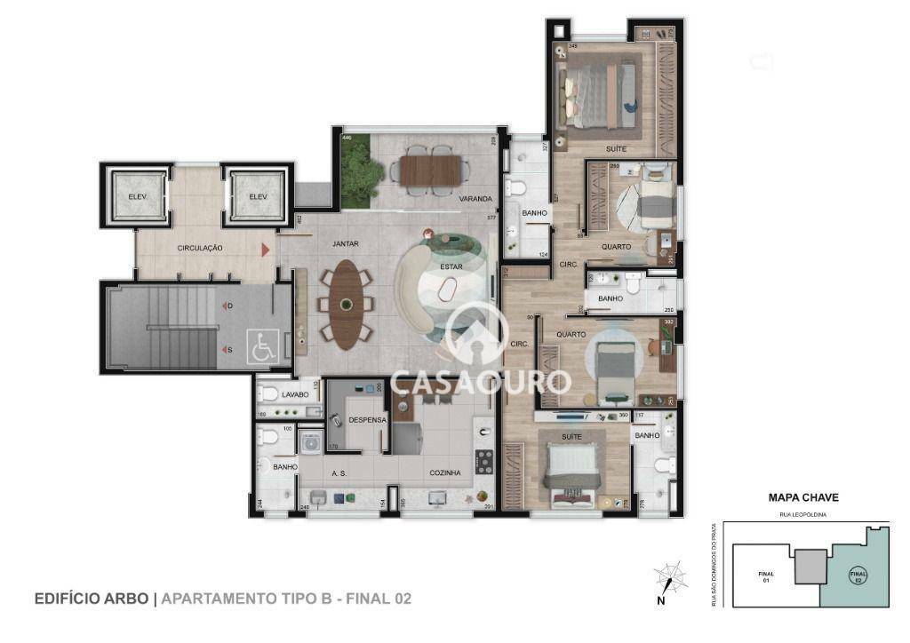 Apartamento à venda com 4 quartos, 134m² - Foto 22