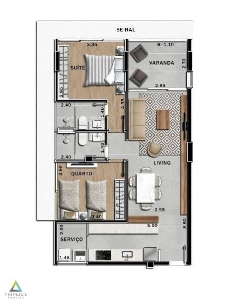 Apartamento à venda com 2 quartos, 61m² - Foto 69